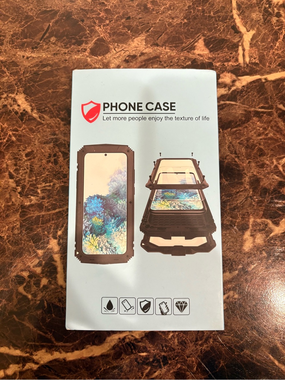 Waterproof phone hard case